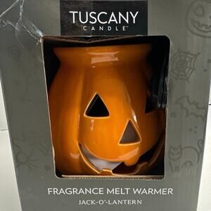 Tuscany Jack-O-Lantern Frangrance Melt Warmer electric by Tuscany Candle NWT.